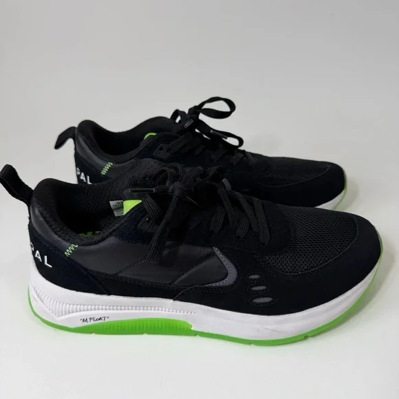 Municipal Origin Sneaker M.OG Black Lime Green Size 10/10.5 - Picture 3 of 13